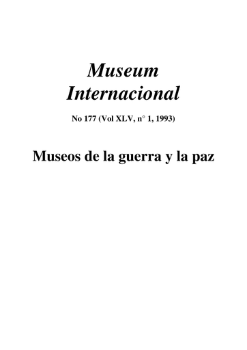 Museos de la guerra y la paz